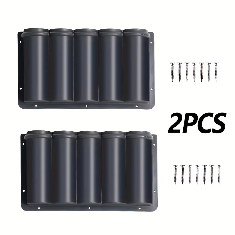 

1/2PCS RV Door Spray Can Storage Box 5 Tube Holder Silicone Sealant Mastic Caulk Adhesive Tubes For Van/Workshop/Garage