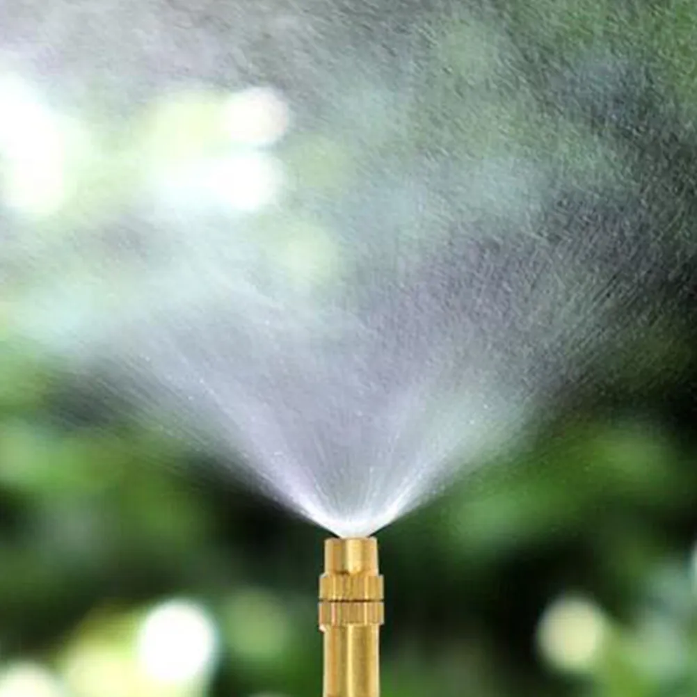 10pcs Copper Atomizing Nozzle High Pressure Adjustable Spray Head Agricultural Sprinkler Gardening Watering Balcony Cooling