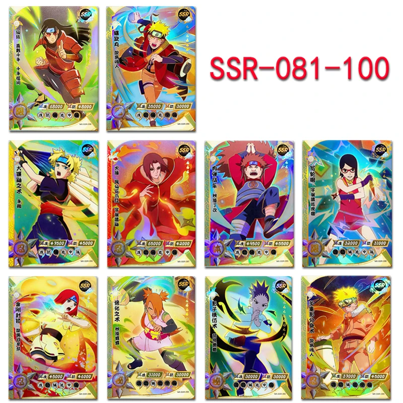 

Anime Naruto Ssr Card Uzumaki Naruto Akimichi Chouchou Konan Senju Hashirama New Game Collection Children's Toys Birthday Gifts