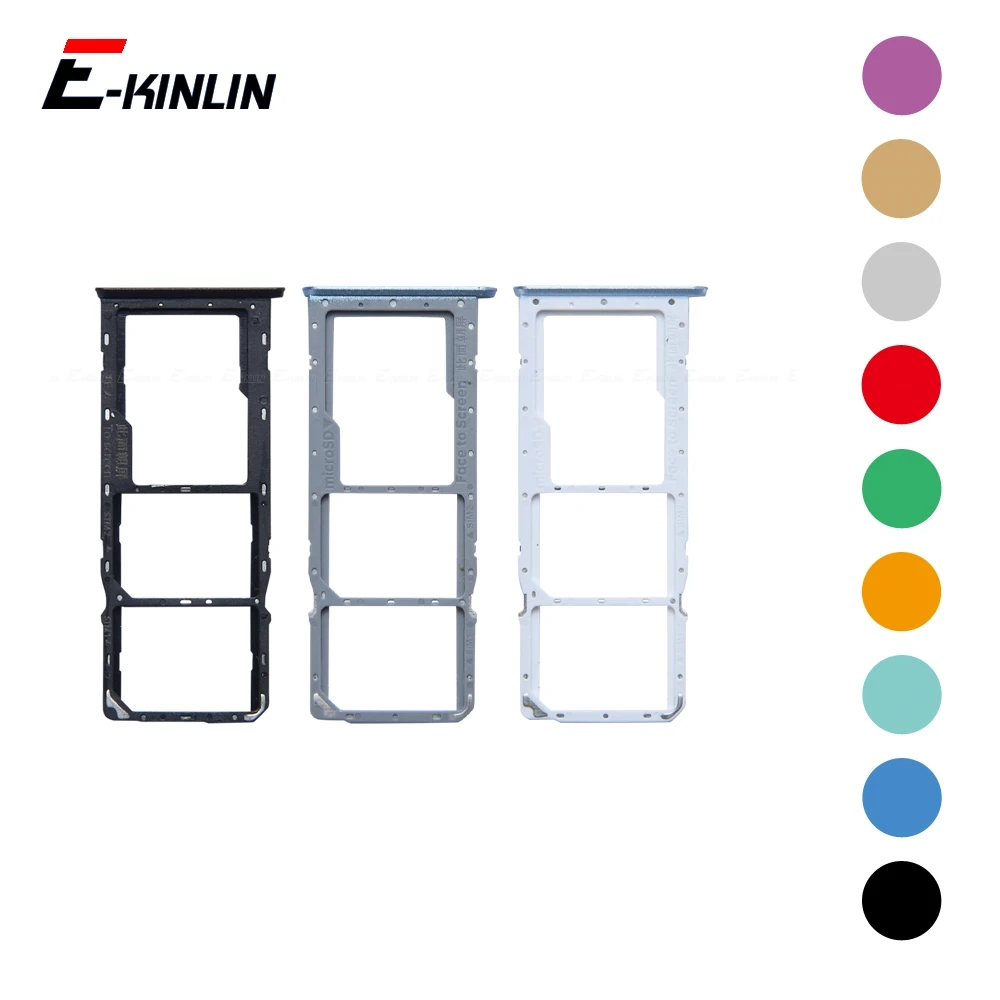 Sim Card Micro SD Card Tray Socket Holder Slot Container Connector Adapter Reader Parts For OPPO A15 A15s A17 A17k