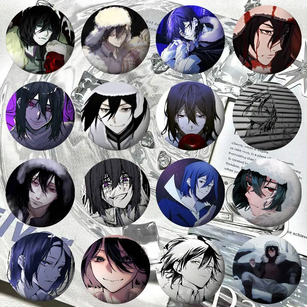 F-Fyodor-D-dostoevsky B-Bungo Stray DogsS Badge Pins For Friend, Backpack, Clothing, Collectible Accessories, Jewelry Gift