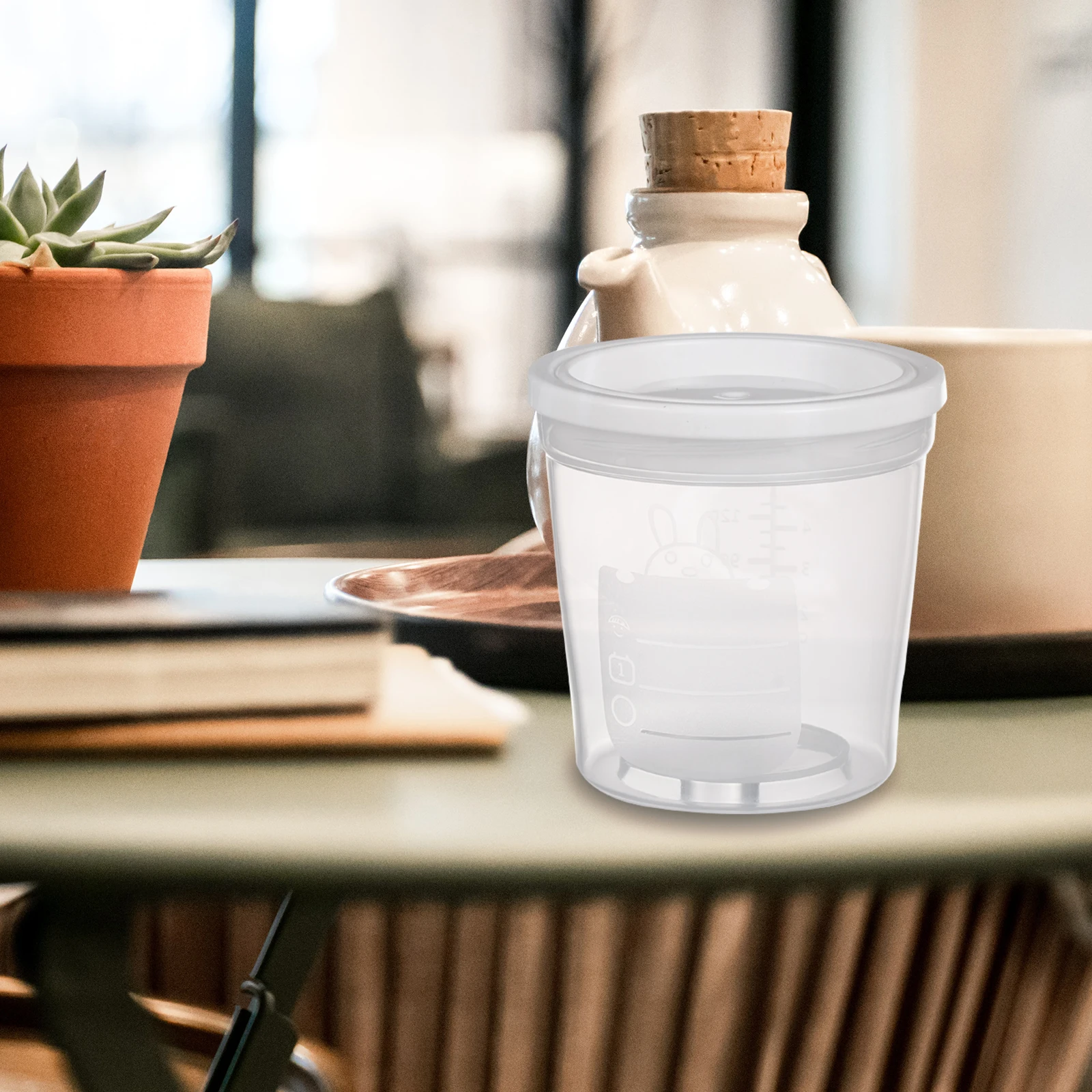 

3PCS Baby Formula Dispenser Durable Safe PP Material Thread Sealing Screw Design Moisture Proof Clear Scale Portable Storage