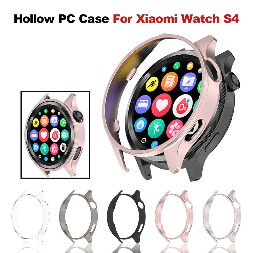 

For Xiaomi Watch S4 Cover Hollow PC Case For Xiaomi Watch S4 Bumper Protective Smart watch Accessories Shell NO Screen Protector