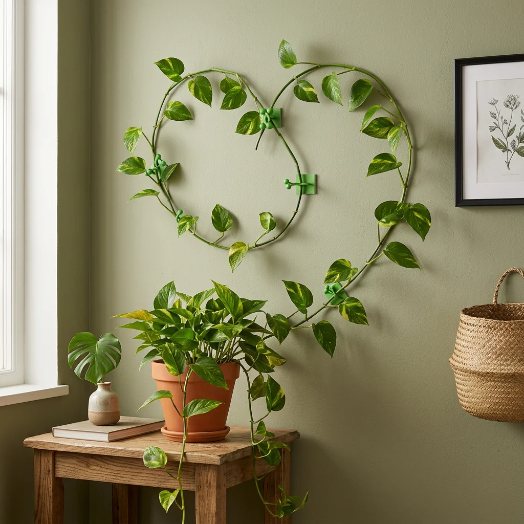 10/50/100Pcs Plant Wall Clips for Climbing Pothos Climber Support Wall Clips for Support Strong Self-Adhesive For Indoor Plants