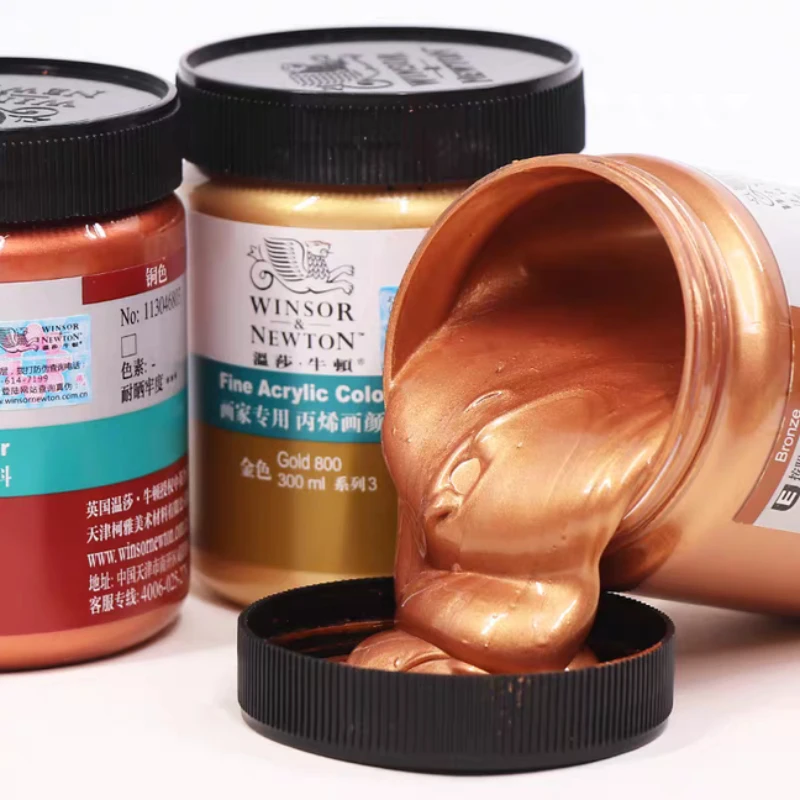 طلاء أكريليك وينسور آند نيوتن 300 مل طلاء فني مقاوم للماء ومقاوم للشمس ومقاوم للبهتان، حجر، زجاج، سيراميك، طلاء جدران #3