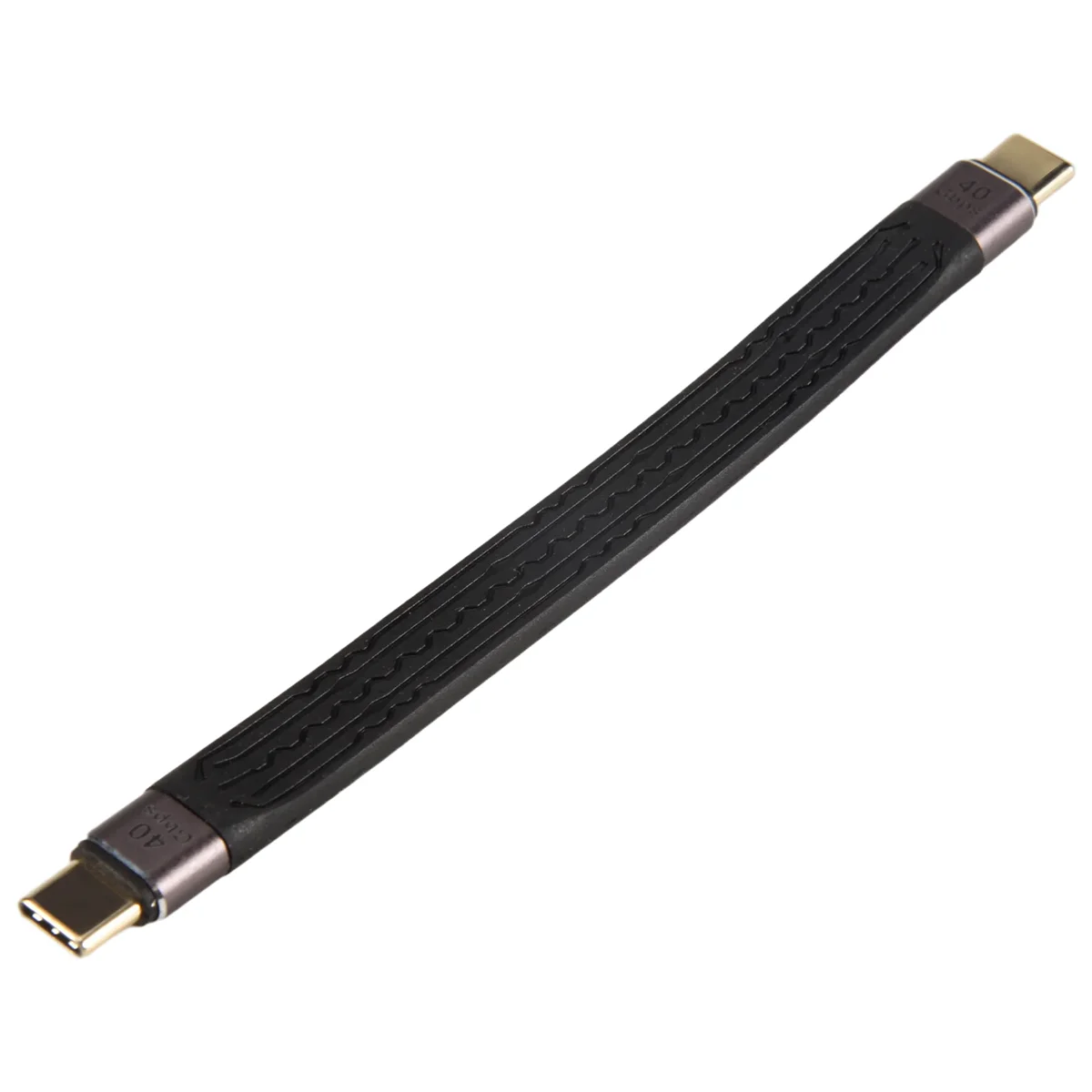 Fast Charging Data Cable 40GB Double-Ended Flexible Ultra-Short Cable, C Short Cable USB C Male to USB C Male FPC Design-Grocery