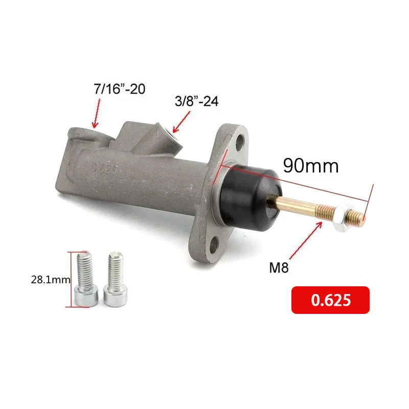 Universal Brake Clutch Master Cylinder 0.625 0.7 0.75 0.87 Universal Heavy Duty Hydraulic Handbrake Car Accessories