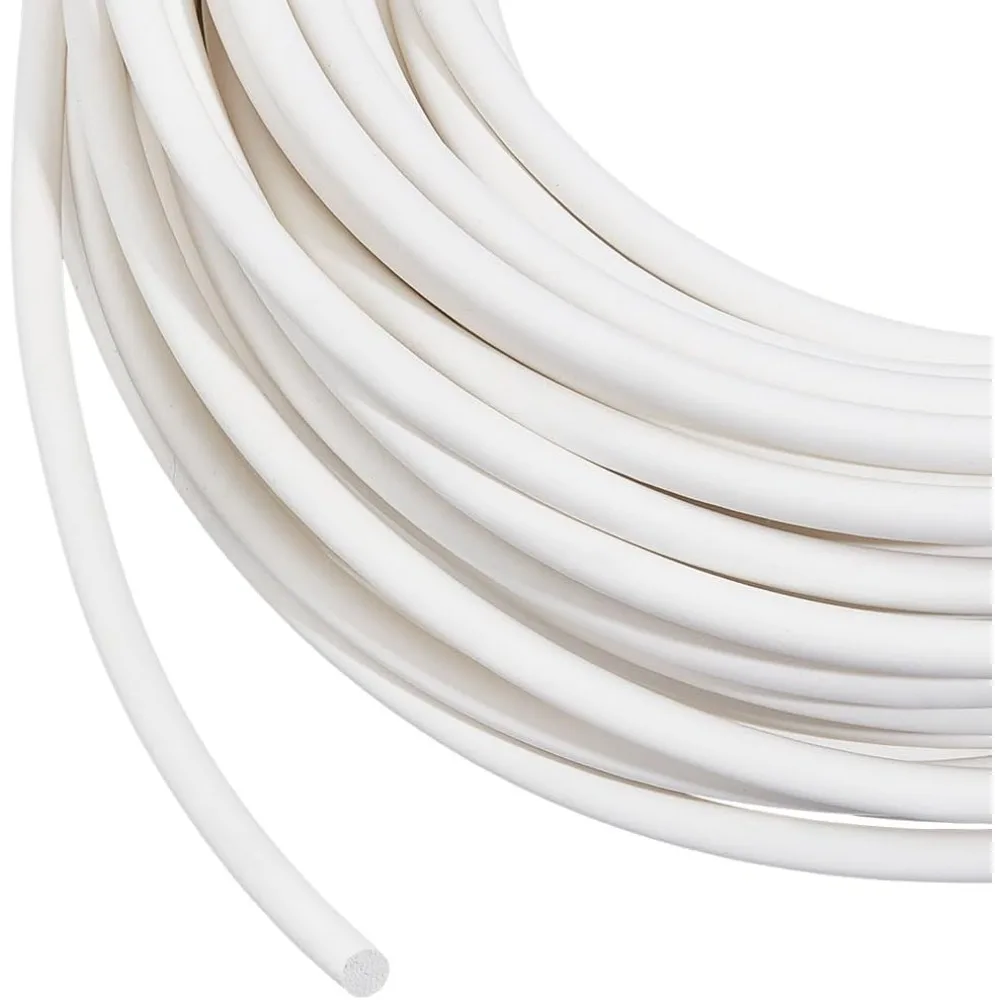 

32.81 Yards PVC Welt Cord Piping 8mm White Polyester Piping Cord for Crochet Knitting Weaving or Trim in Garments Cushions