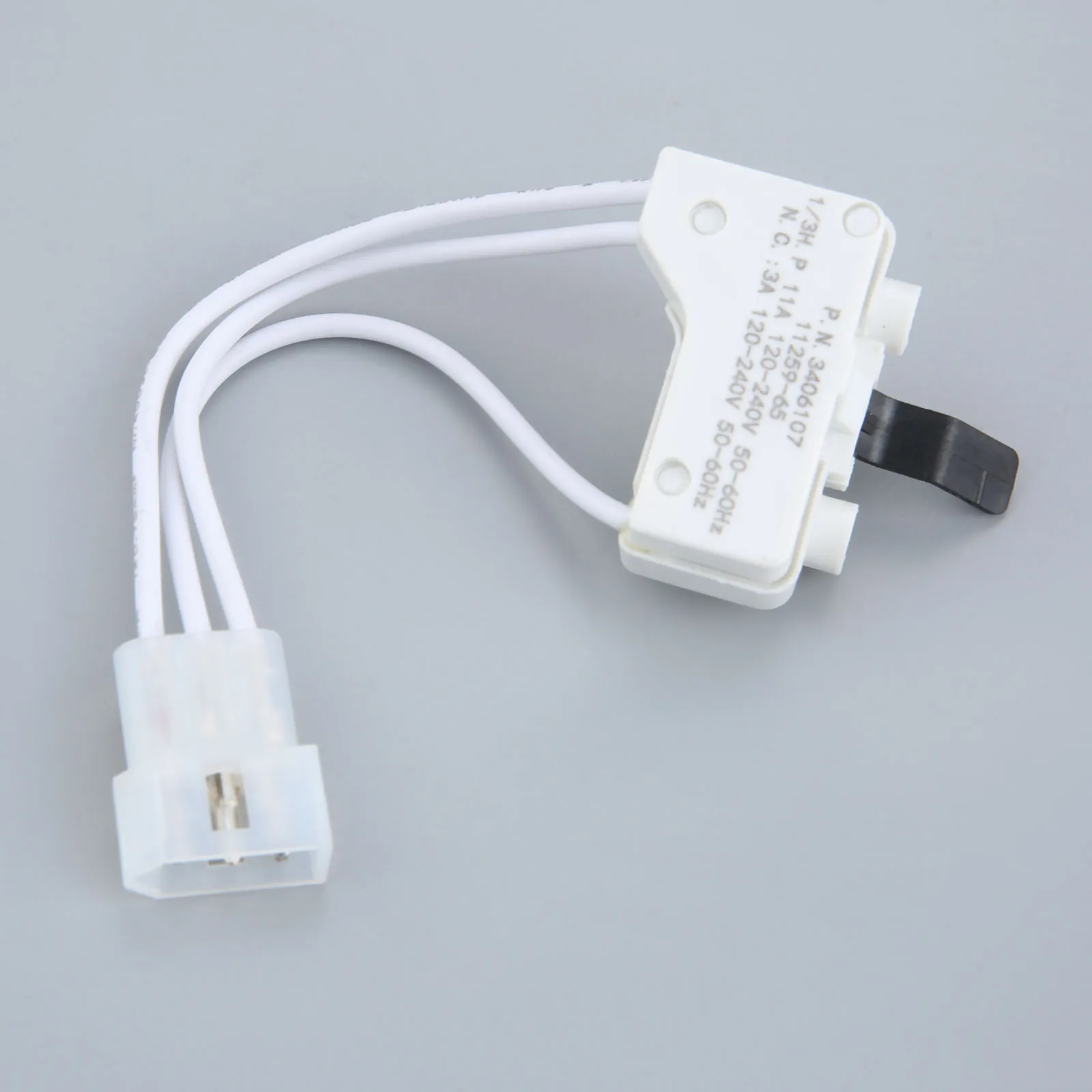 3406107 Kit interruttore porta asciugatrice adatto per Whirlpool Kenmore Sears Maytage Roper Estate sostituisce 3406105, AP3132865, 3405100, 3405101