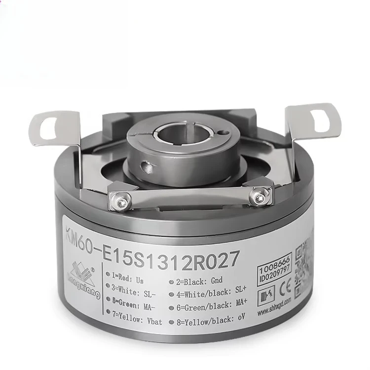 Absolute hollow shaft encoder multi-turn motor servo motor encoder KM60 stainless steel rotary encoder 16/17/19/20/22/24bits