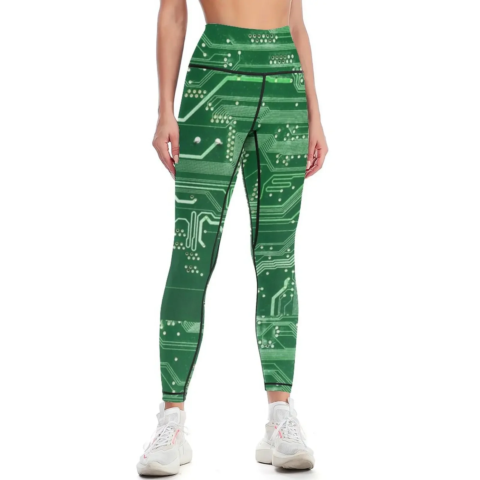 

Electronic circuit board Leggings sports woman gym active wear push up tights for Fitness clothing Womens Leggings