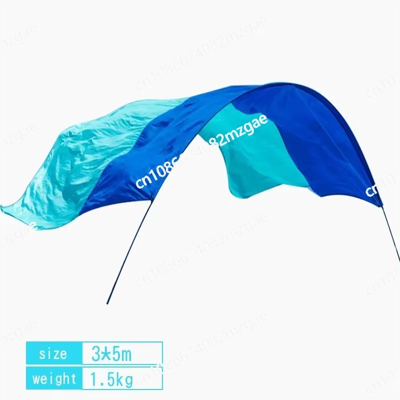 

Nylon waterproof sunscreen sunshade seaside vacation beach canopy tent outdoor light and thin