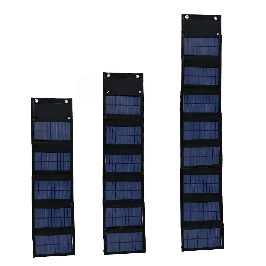 10W/12W/16W Foldable Solar Panel 5V USB Portable Folding Bag Battery Charger for Phone Outdoor Camping Waterproof Solar Panels