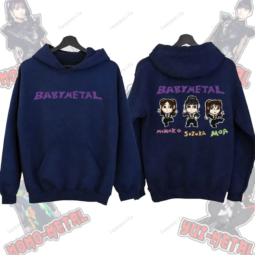Babymetal Metal Galaxy Japan Death Metal Band Hoodies Men Casual Hoodies Pullovers Couple Streetwear New Autumn Winter Hoodies