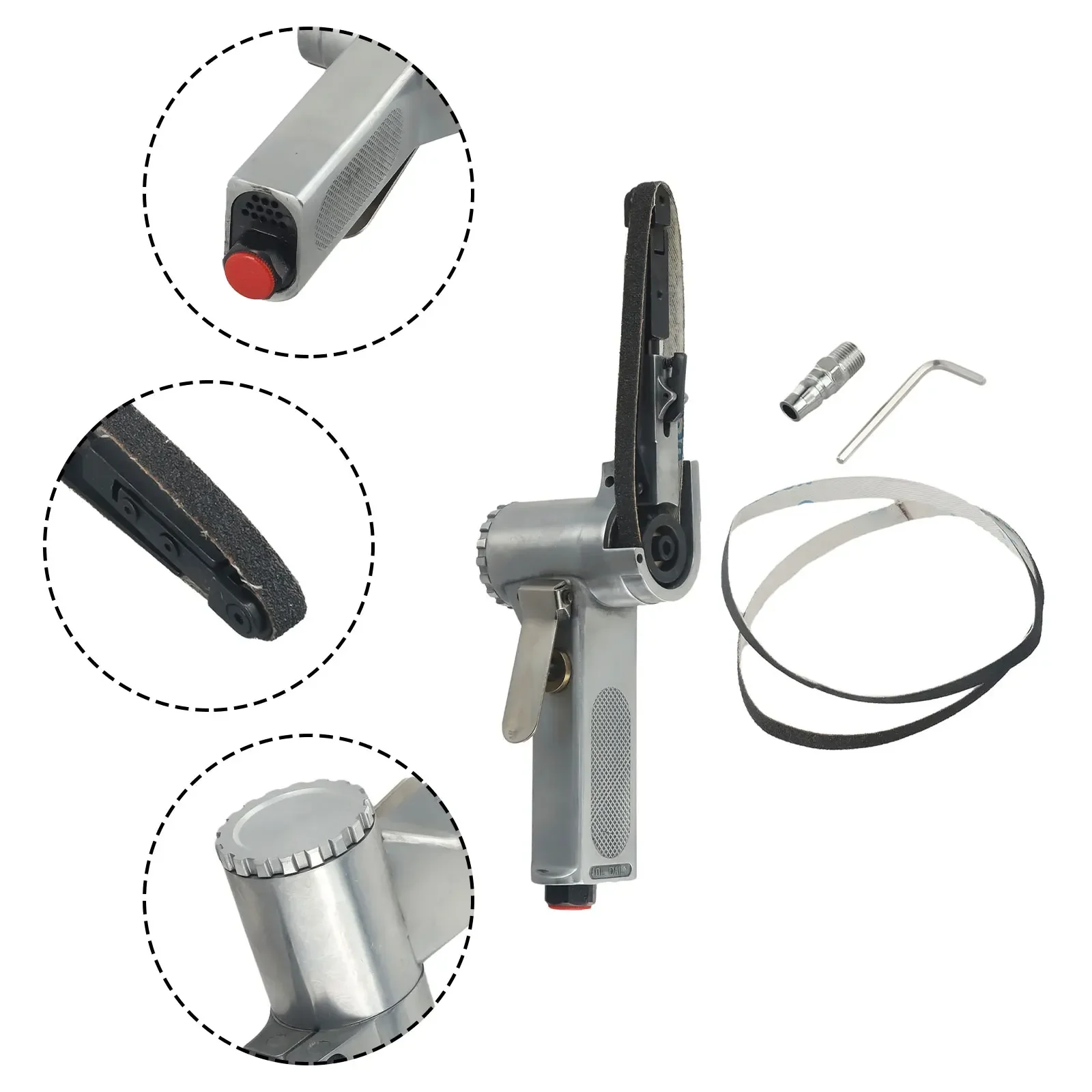 

Пневматический шлифовальный станок 10*330 мм 60 80 120 грит 1 комплект 16000rmp 280 мм 6cfm серебристый пневматический шлифовальный станок для воздушного компрессора