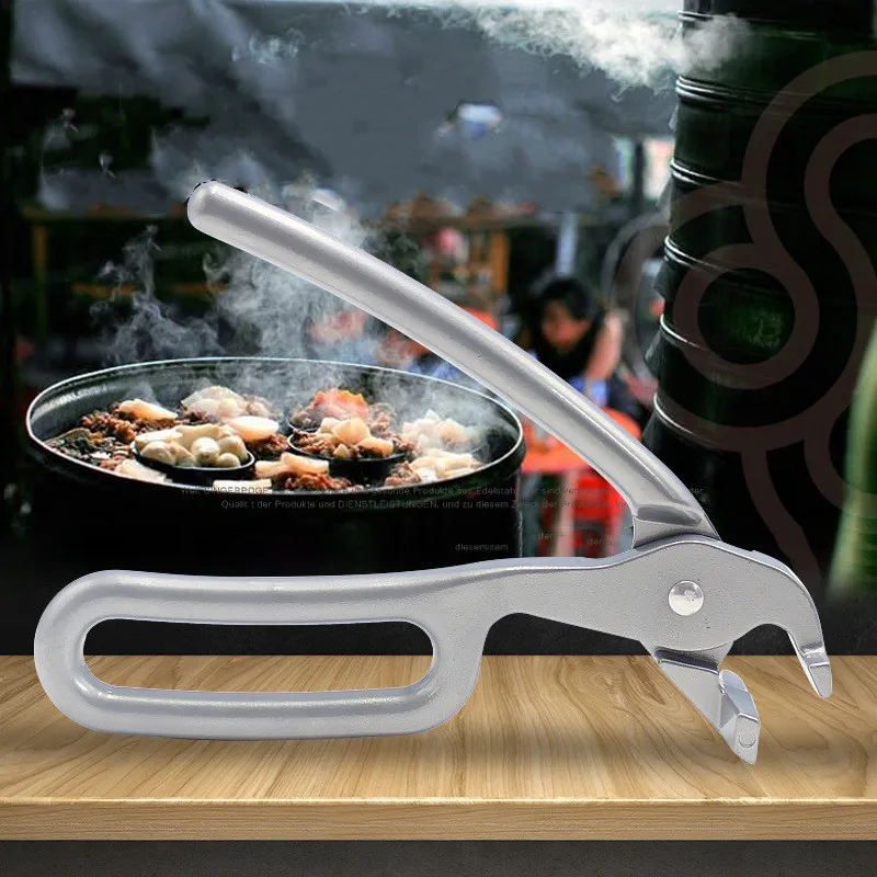 

Pizza Tray Clip Home Pizza Gripper Aluminum Pan Tongs For Pulling Hot Oven Dish Kitchen Tools