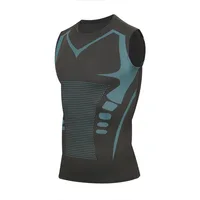 T-shirt de compression pour hommes, vêtements de sport d'été, t-shirt de course, haut de sport élastique à séchage rapide, t-shirt de sport, t-shirt d'entraînement pour la salle de sport, t-shirts pour hommes. 1
