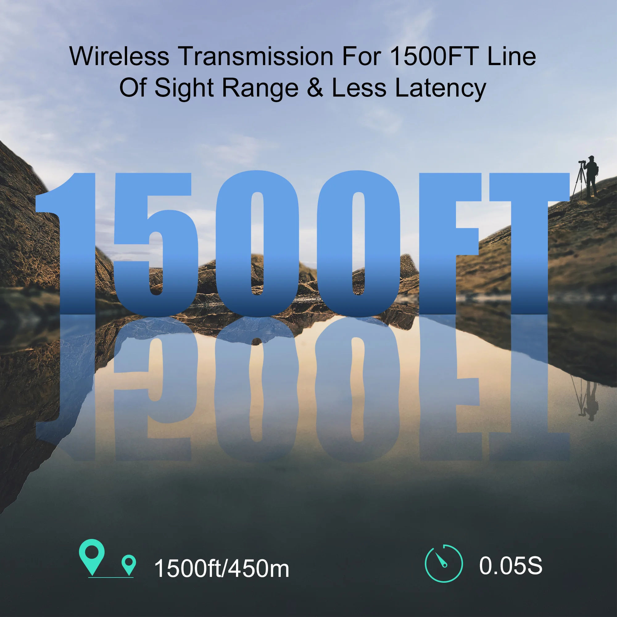 Transmisor de vídeo HDMI inalámbrico de 450m, extensor receptor, compatible con batería de NP-F, cámara, transmisión en vivo, captura de grabación de Audio y vídeo UVC