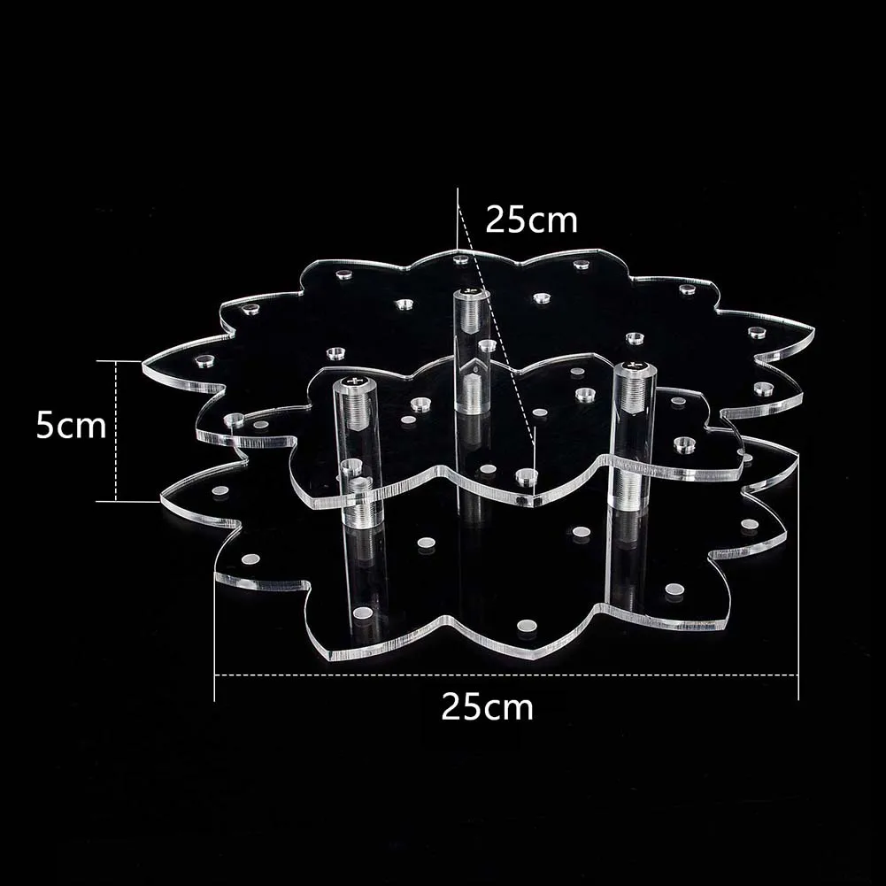 Flower Shaped Acrylic Display Stand with 19 Holes Designed to Hold Cake Pops and Lollipops for Events Shops and Home Use