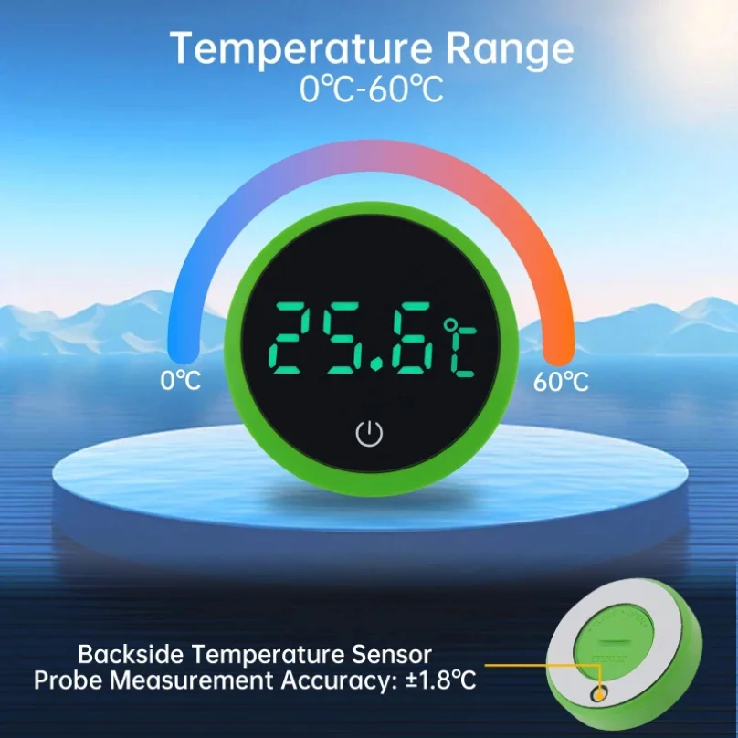 Cordless Digital Aquarium Thermometer LED Display Electronic Fish Tank Water Temperature Measurement Control Temp Meter Gauge