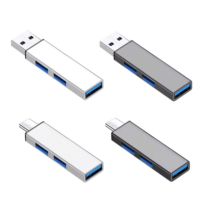 Compact USB3.0 Hub 3Ports Versatile Connectivity Mini Multiport Expander