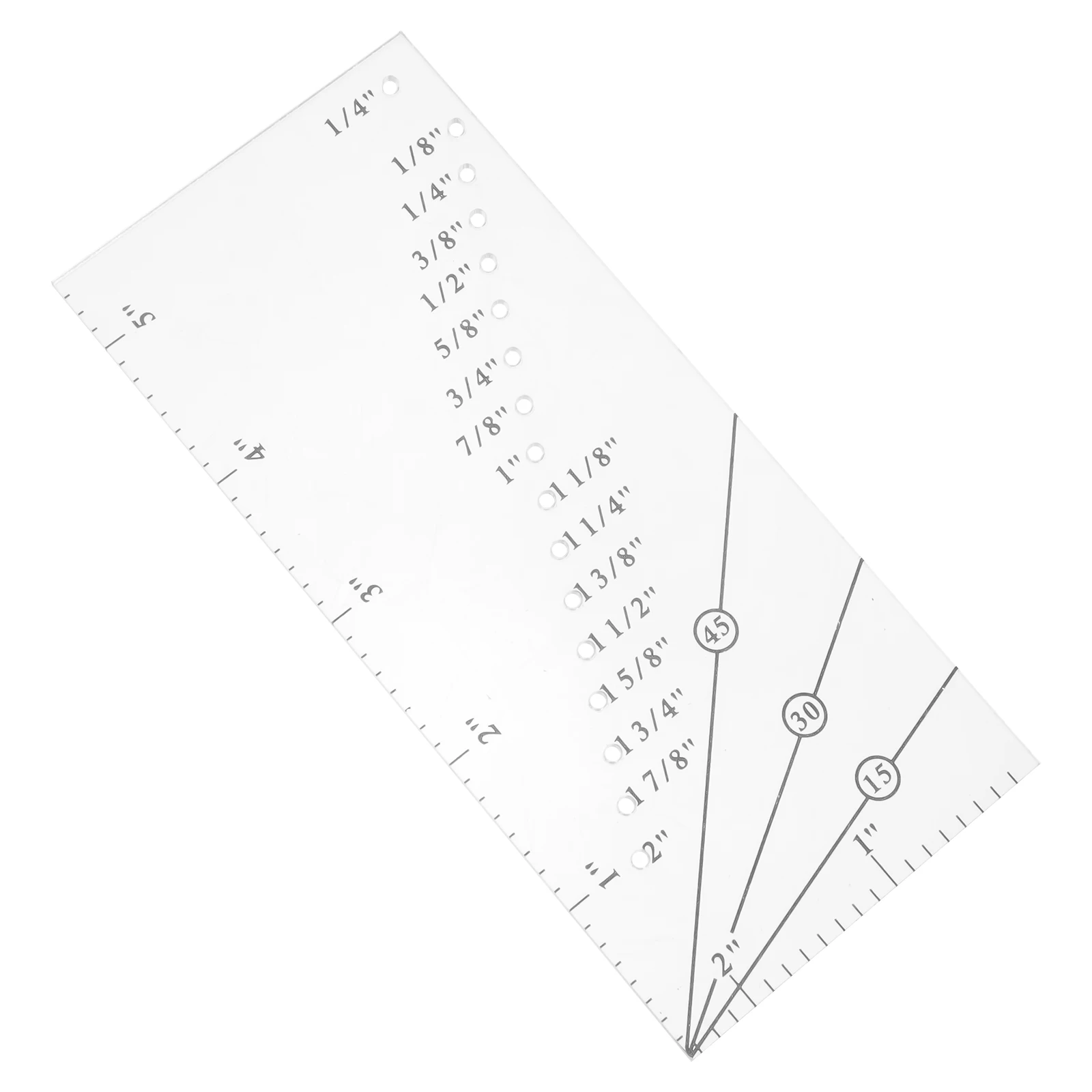 

Perforated Resistance Ruler Hemming Sewing Machine Seam Guide Multifunctional Quilting Quilled Paper Measuring Plastic Gauge
