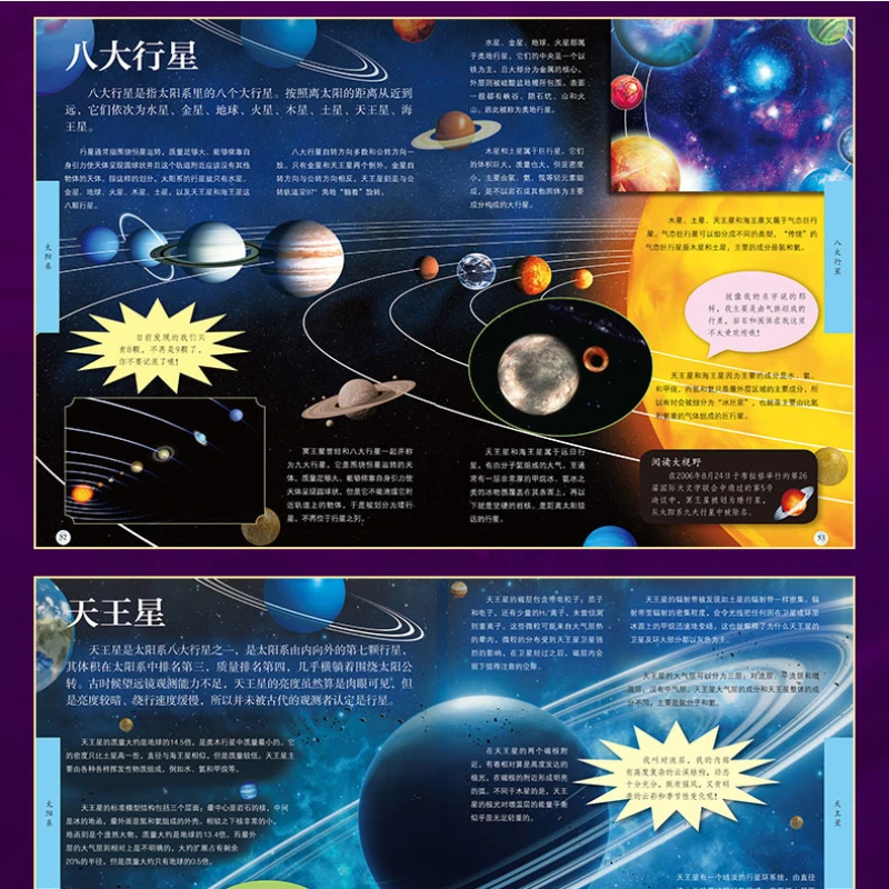 Children's Encyclopedia of Space, Color Picture Hardcover, Space Science Popularization Enlightenment and Cognition Book