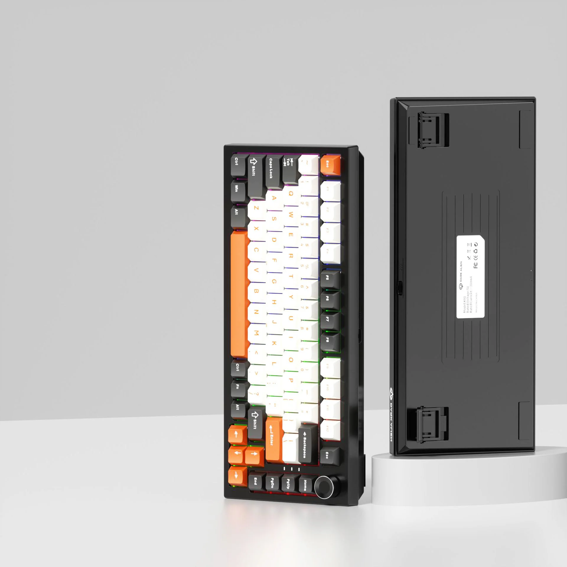 128 Keys Ink Orange Double Shot PBT Keycaps Cherry Profile Key caps for Gateron MX Switches Mechanical Keyboard 6