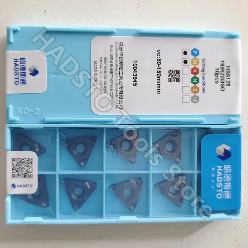 

16ER200ISO HS5125/16IR200ISO HS5125/16ER200ISO HS5225/16IR200ISO HS5225 HADSTO carbide inserts Threaded inserts