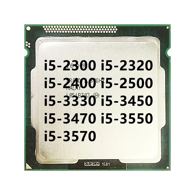 i5-2300 i5-2320 i5-2400 i5-2500 i5-3330 i5-3450 i5-3470 i5-3550 i5-3570 رباعية النواة معالج وحدة المعالجة المركزية LGA 1155