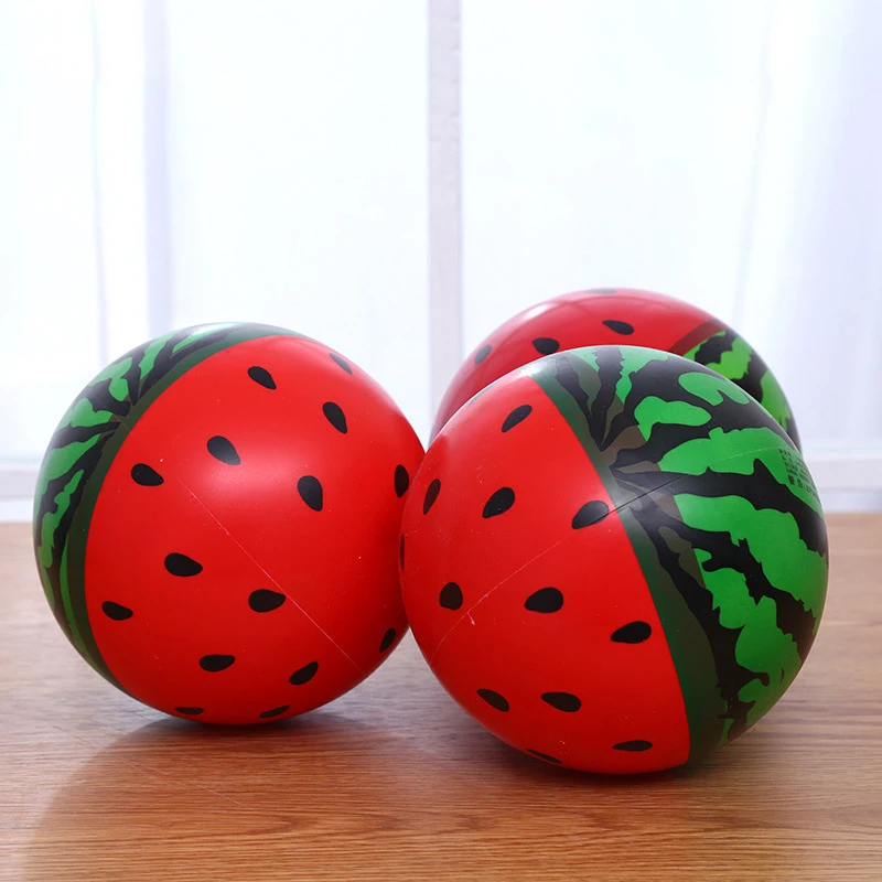 5 Inch Inflatable Watermelon Ball Kindergarten Children's Leather Ball Baby Children's Sports Toy PVC Ball