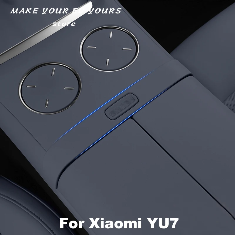 

Для Xiaomi YU7 2025 2026, центральная консоль автомобиля, подлокотник, декоративная наклейка, кнопка переключения, наклейка, внутренняя модификация