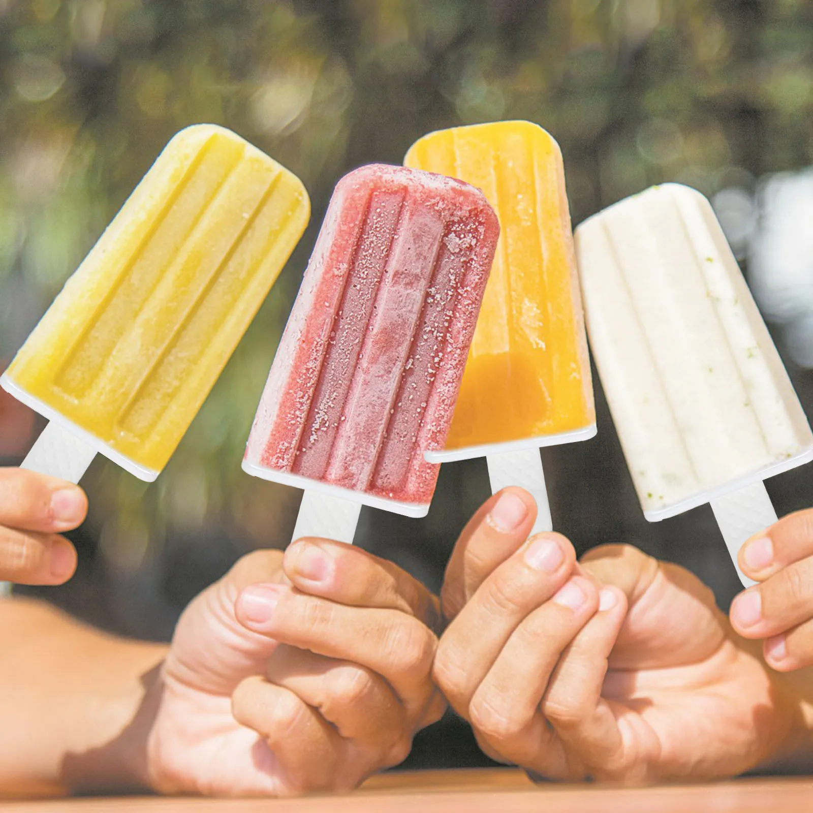 

1pc Ice Cream Mold 10 Grid Silicone Popsicle Maker Freezer Tray Bpa Free Ice Cube Tray For Summer Homemade Dessert Snack