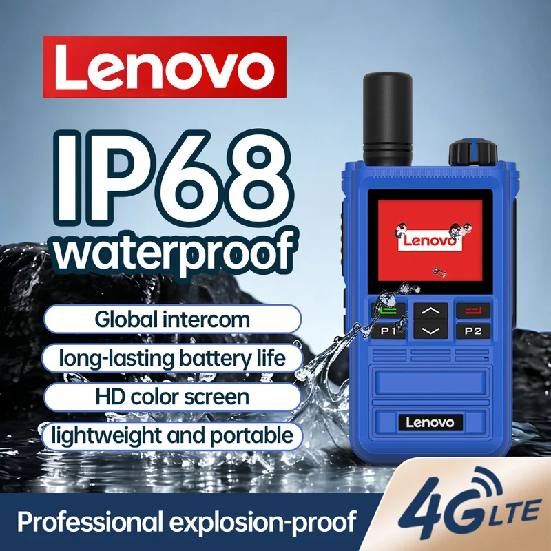 Lenovo CL-690EX Drop Shipping 5000km 2.4 Inch Wth Keypad Walkie Talkie Poc Radio with Global Sim Card Smart Esim Internacional
