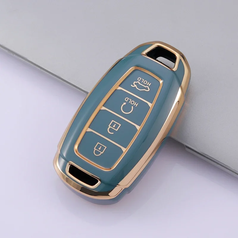 TPU Car Key Fob Case Key Fob Cover For Hyundai I30 Ix35 KONA Encino Solaris Azera Grandeur Ig Accent Santa Fe Palisade Keychain