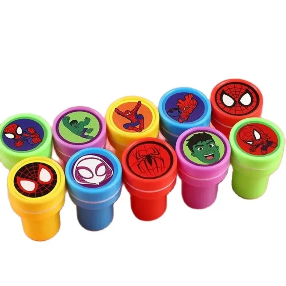 10/30pcs Marvel Spidey and His Amazing Friends Birthday Gifts Kids Stamps Classroom Reward Prizes Gifts for Guests Baby Shower