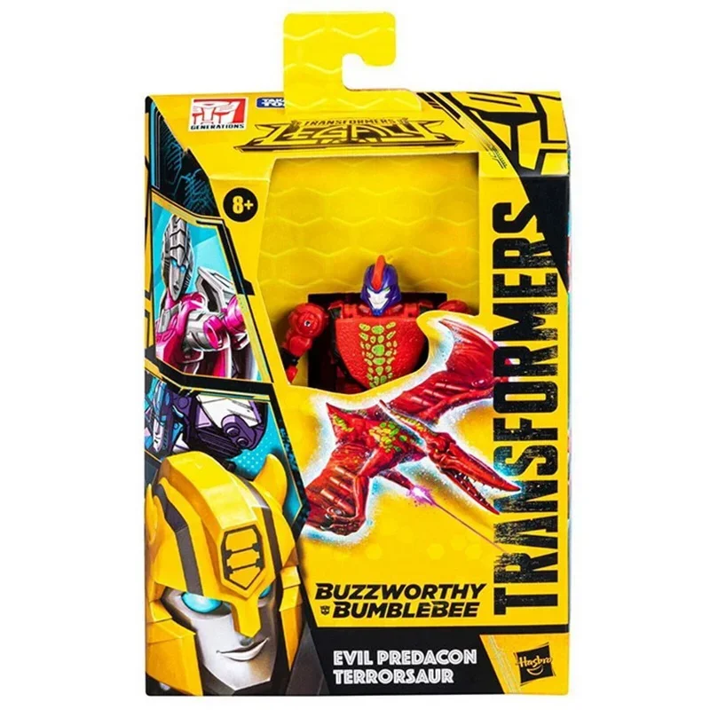 หม้อแปลง Hasbro รุ่น Predacon Evil serbansaur 12ซม. ตุ๊กตาขยับแขนขาได้คลาสดีลักซ์ Asli koleksi hadiah mainan anak-anak