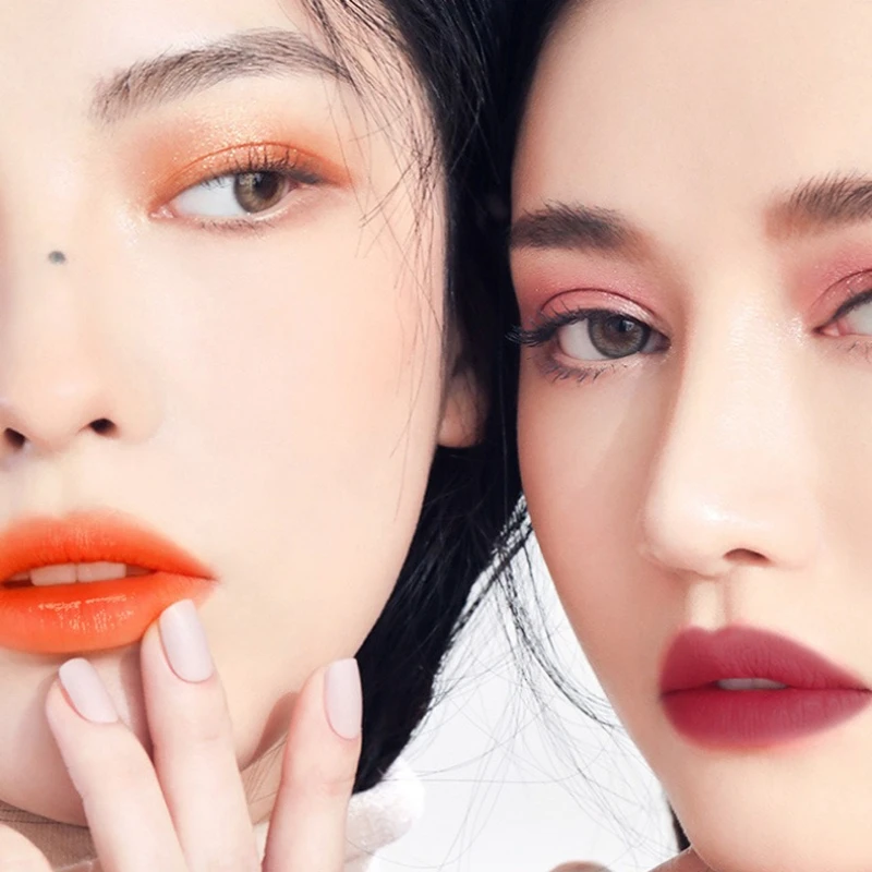 Onlymodel lápiz labial naranja mate suave sucio Color naranja zanahoria esmalte de labios hidratante tinte de labios de larga duración maquillaje coreano