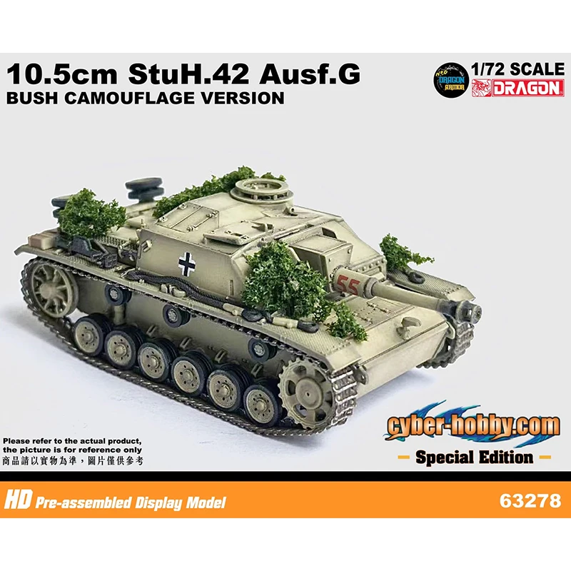 

1:72 Scale Plastic 1944 G-type Assault Vehicle No. 3 Tank Model 63278 Militarized Combat Track Type Classics Adult Gift Souvenir