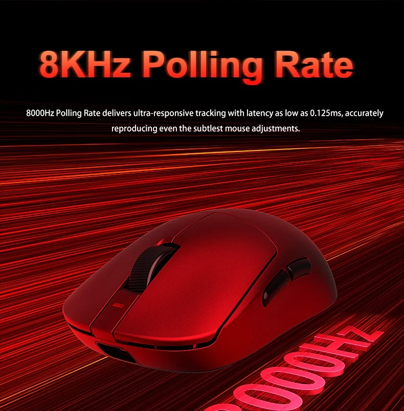 Aula V9 Pro Ultra Wireless E-sports Gaming Mouse Double 8k 3mode PAW 3950 8k Custom PC 55g Lightweight Ergonomic MouseAccessory — product photo 1 of 1
