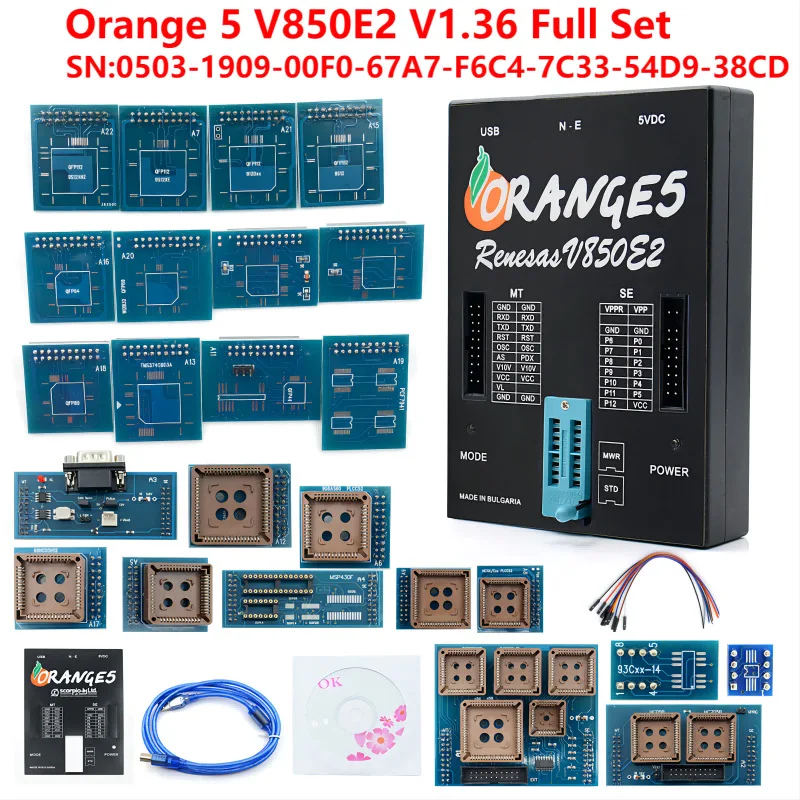 Orange 5 program V1.36 V850E2 full set of MCU chip reading and writing tools