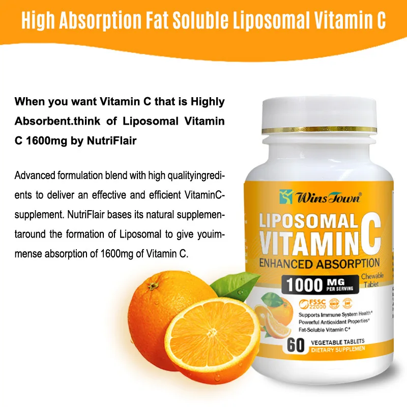 Vitamin C chewable tablets supplement adult vitamin C food dietary supplements health food