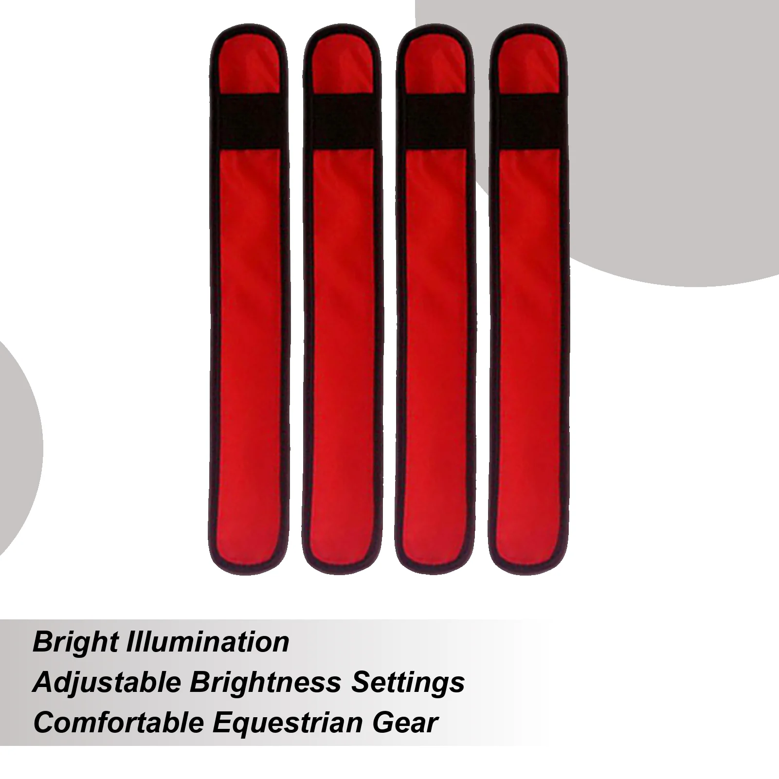 

Светодиодные ленты для ног лошади, 4 шт., защитное снаряжение, 4 режима, светящиеся ремни для ночной езды, тропа, дорожной парад, ферма, стабильная стойка для ранчо