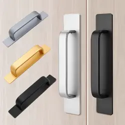Hardware Door Handle New Self-Adhesive Modern Door Handlebar Pull Aluminium Alloy Door Knob Kitchen
