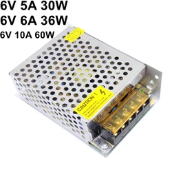 6V 10A 5A 6A Switching Power Supply 60W 30W 36W Voltage Transformer Universal Input 110v 220v AC To DC Power Adapter SMPS