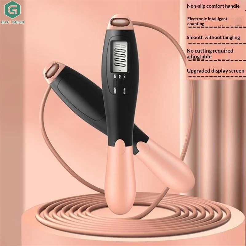 Adjustable Counting Jump Rope For Fitness Gym Training Home Sports Equipment Steel Skipping Rope For Adult And Student Exams