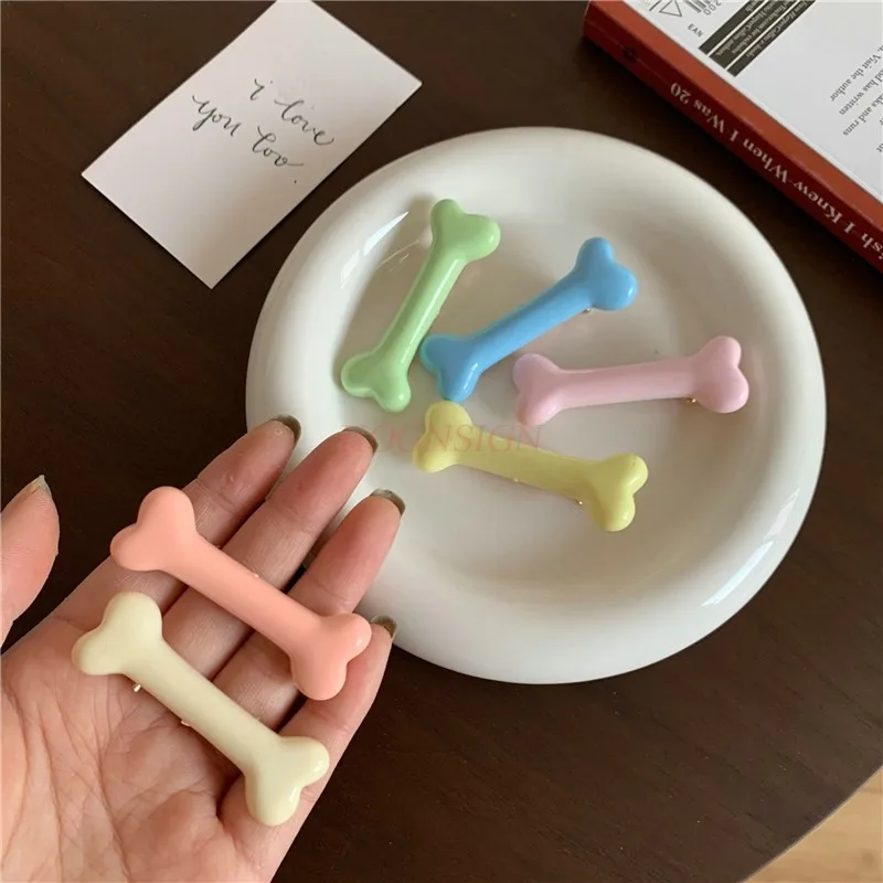 Colorful small bone hair clip, candy colored edge clip, cute girl hair clip, personalized hair clip