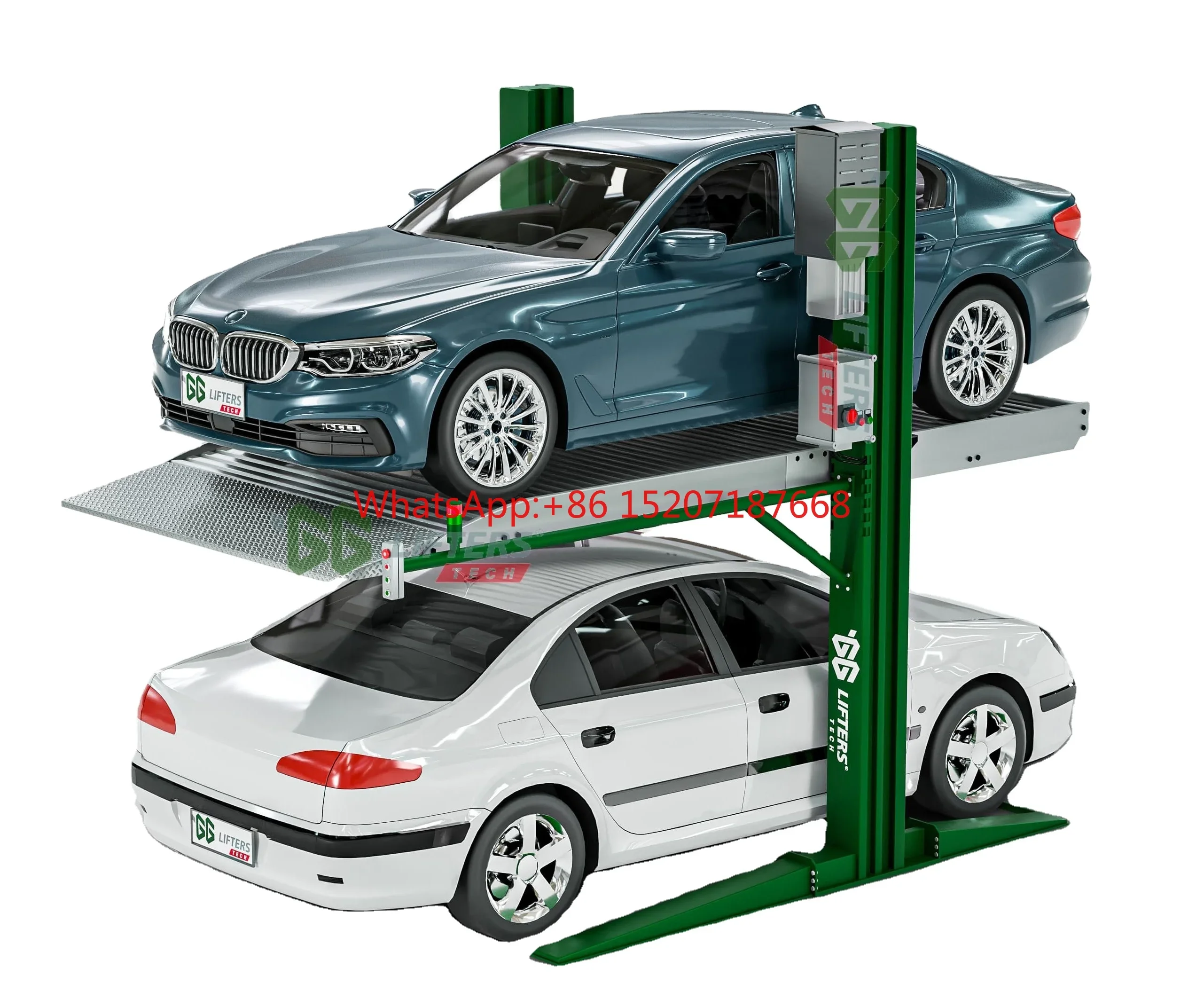 Double 2 post Car Lifts Parking Equipment Hydraulic Car Parking Lift Automatic Vertical Parking equipment