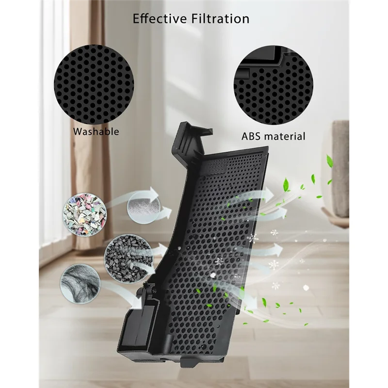 فلتر مياه محطة شفط بديلة من ABNO مع أجزاء غربال قابلة للإزالة للمكنسة الكهربائية Roborock S7 Maxv Ultra S7 Pro