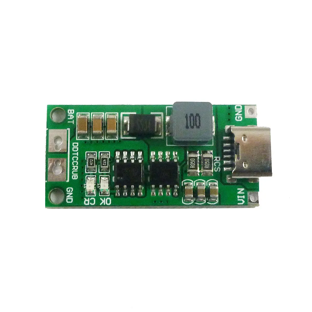 

DDTCCRUB 1A 2A 4A 2 3 4 Cell Lithium Battery Charging Board Step Up Module Boost Converter Type-C Li-ion Battery Charger Board